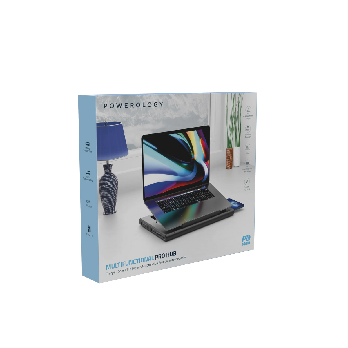 Powerology Multi Functional Pro Hub Laptop Stand – image 14