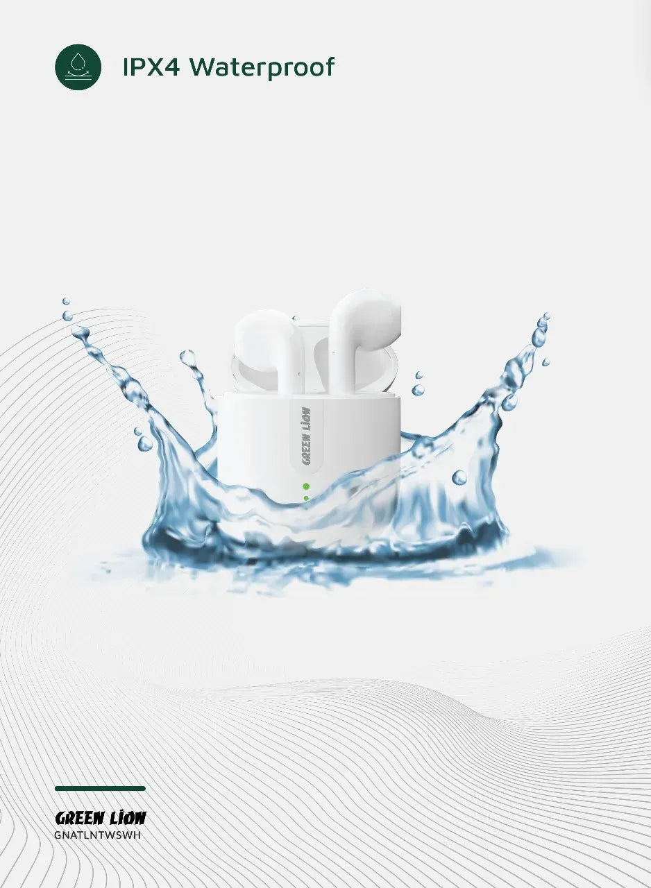 Green Lion Atlanta True Wireless Earbuds - White – image 8