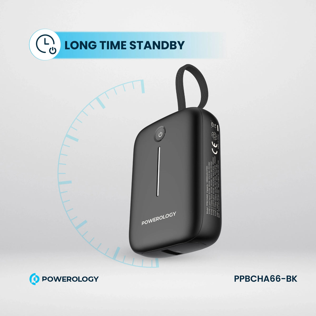 Powerology 10000 m Ah Power Bank - Black