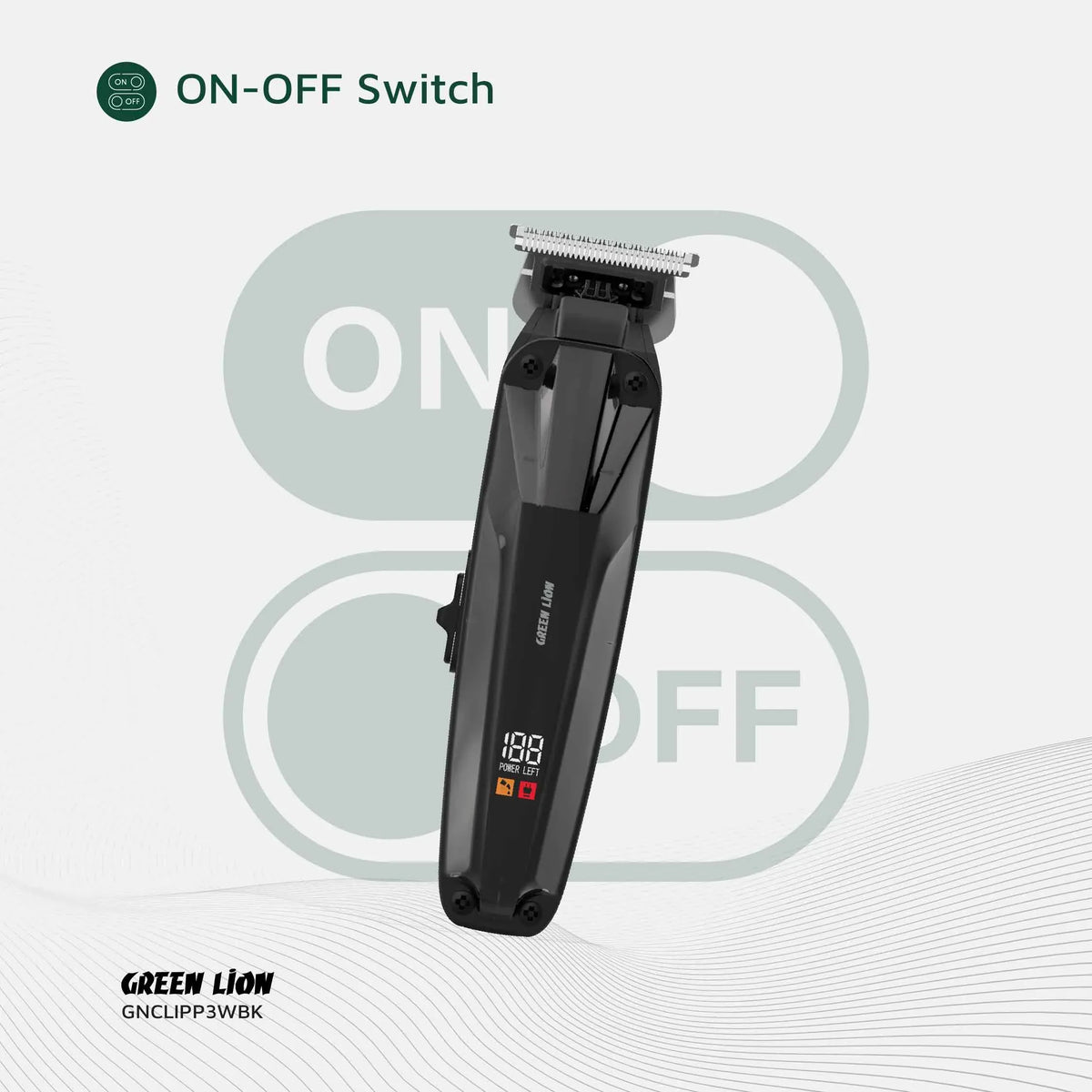 Green Lion Clip Master Professional Hair Clipper Black – image 2