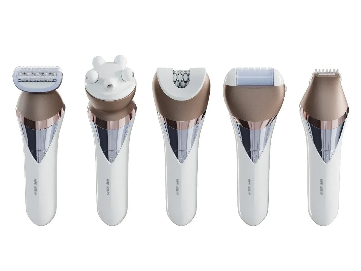 Green Lion 5 in 1 Cordless Epilator Kit White – image 13