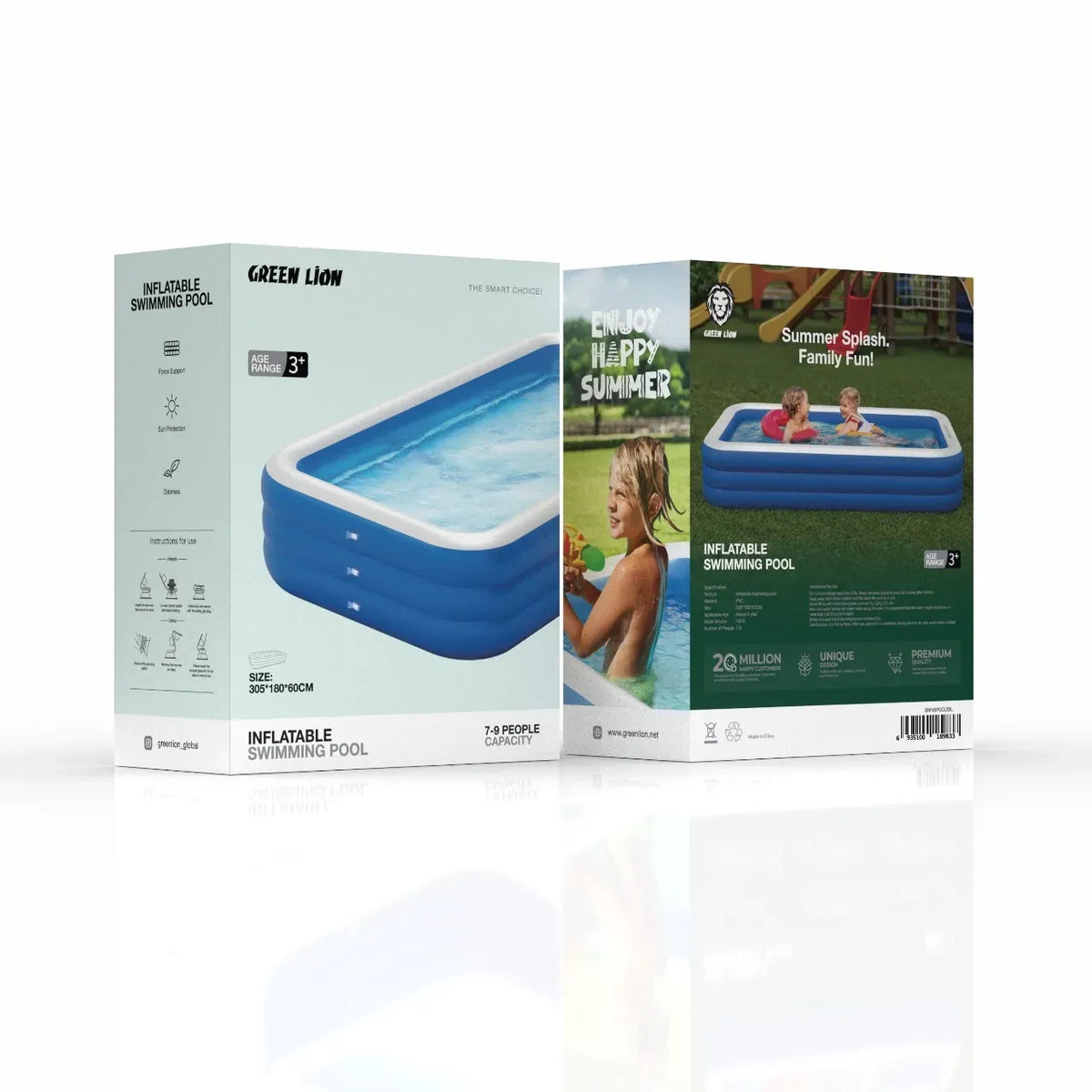 Green Lion Inflatable Swimming Pool - Blue – image 11
