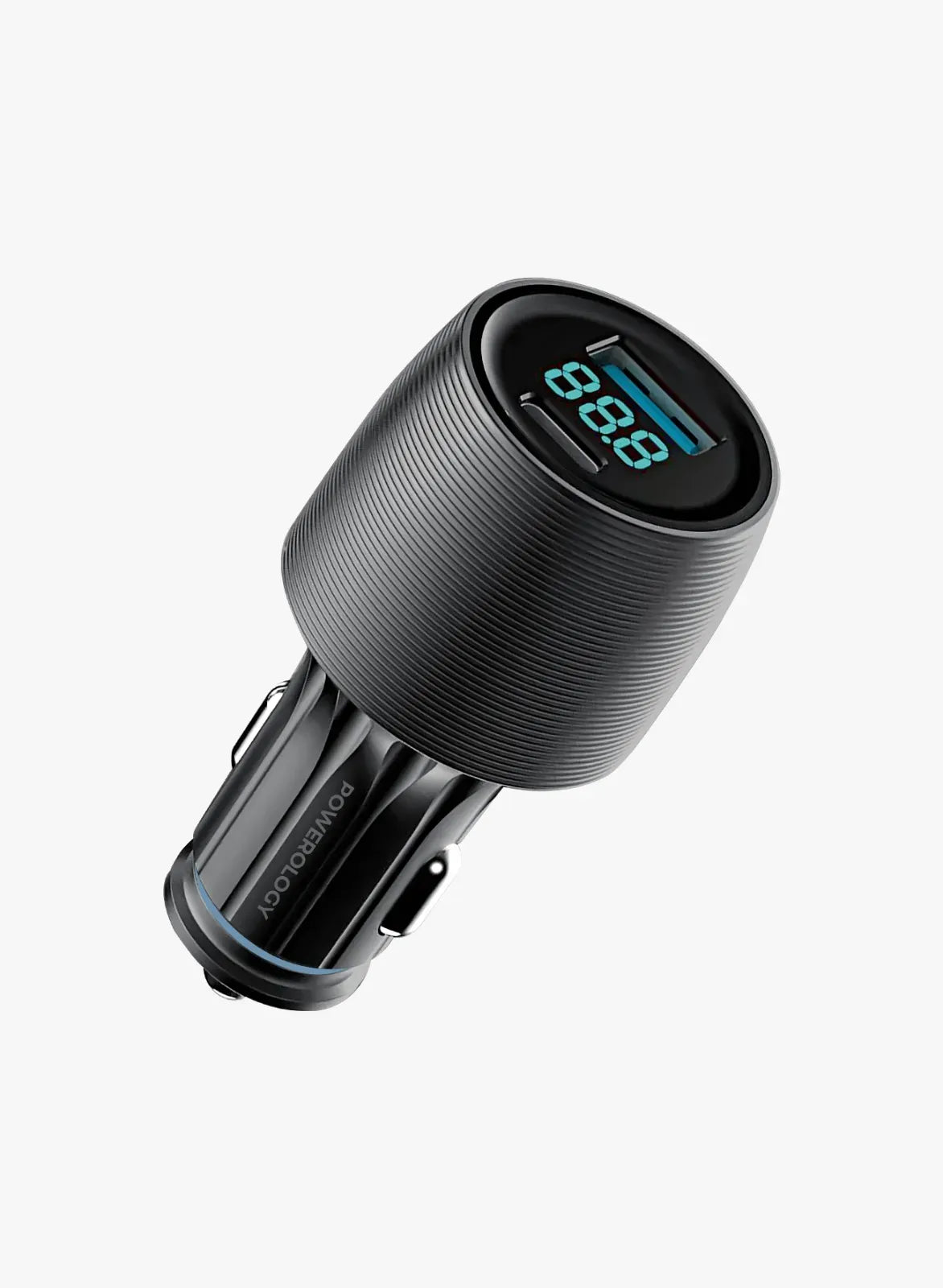 Powerology VELOX 83 W Dual-Port Car Charger with Type-CCable - Black – image 5