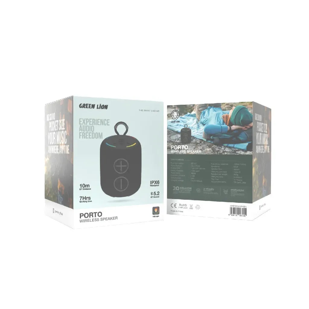 Green Lion Porto Wireless Speaker Black – image 3