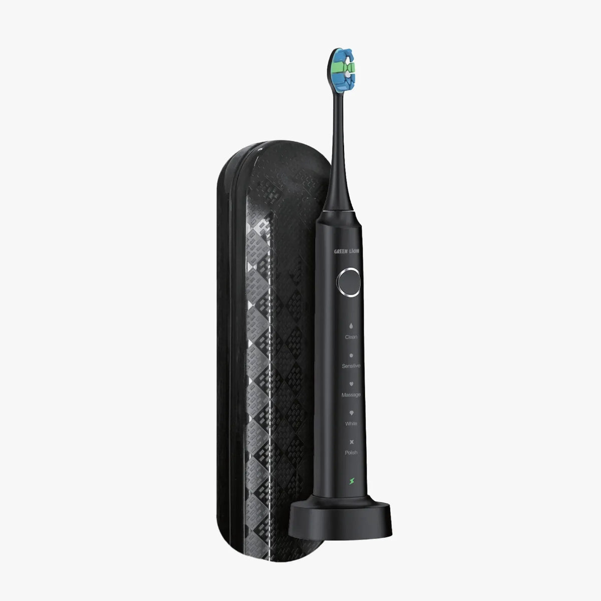 Green Lion Smart Brush Rechargeable Toothbrush Black – image 2
