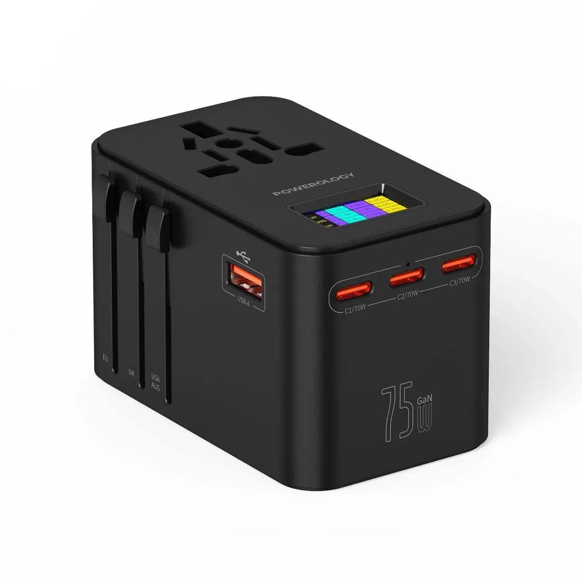 Powerology Gan 75w Universal Charger Black – image 8