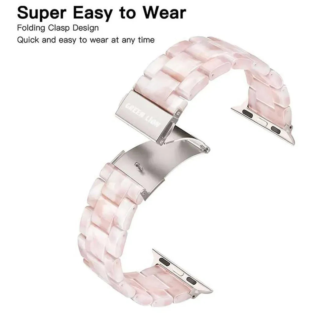 Green Lion Marble Strap For i Watch - Pink – image 6