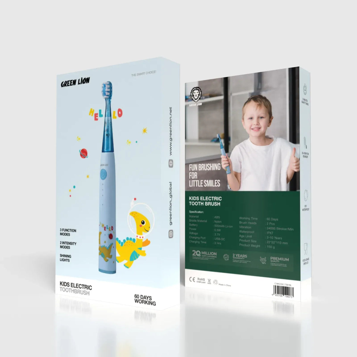 Green Lion Kids Electric Toothbrush - Blue – image 4