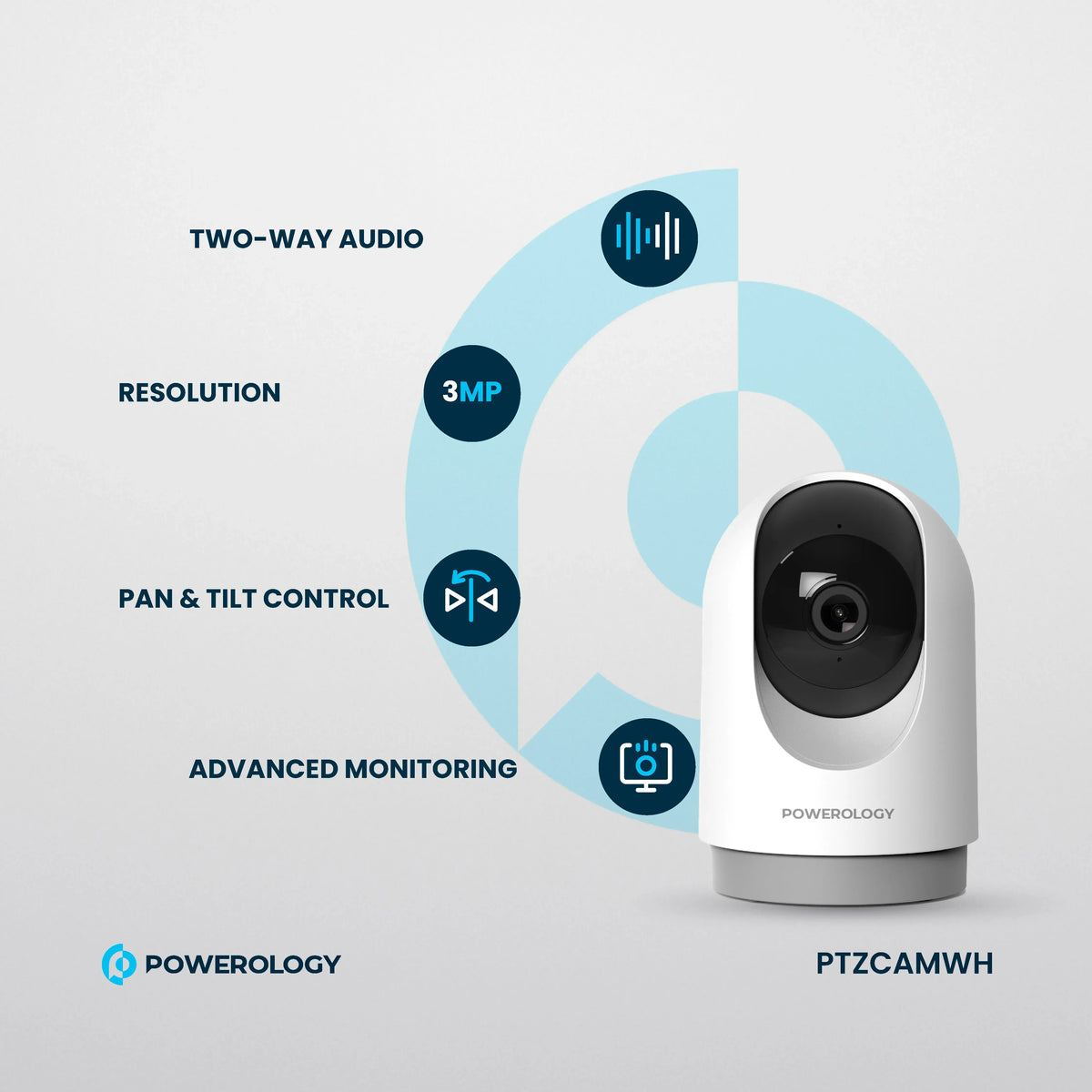 Powerology Indoor Ptz Smart Camera White – image 11