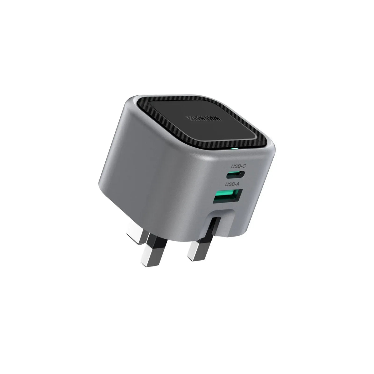 Green Lion Premium Series Foldable Wall Charger UK Plug PD 35 W - Gray – image 2
