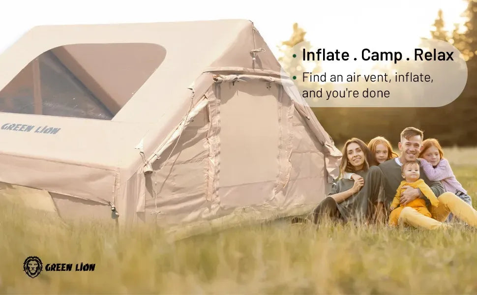 Green Lion Gt 4x Inflatable Camping Tent Beige – image 12