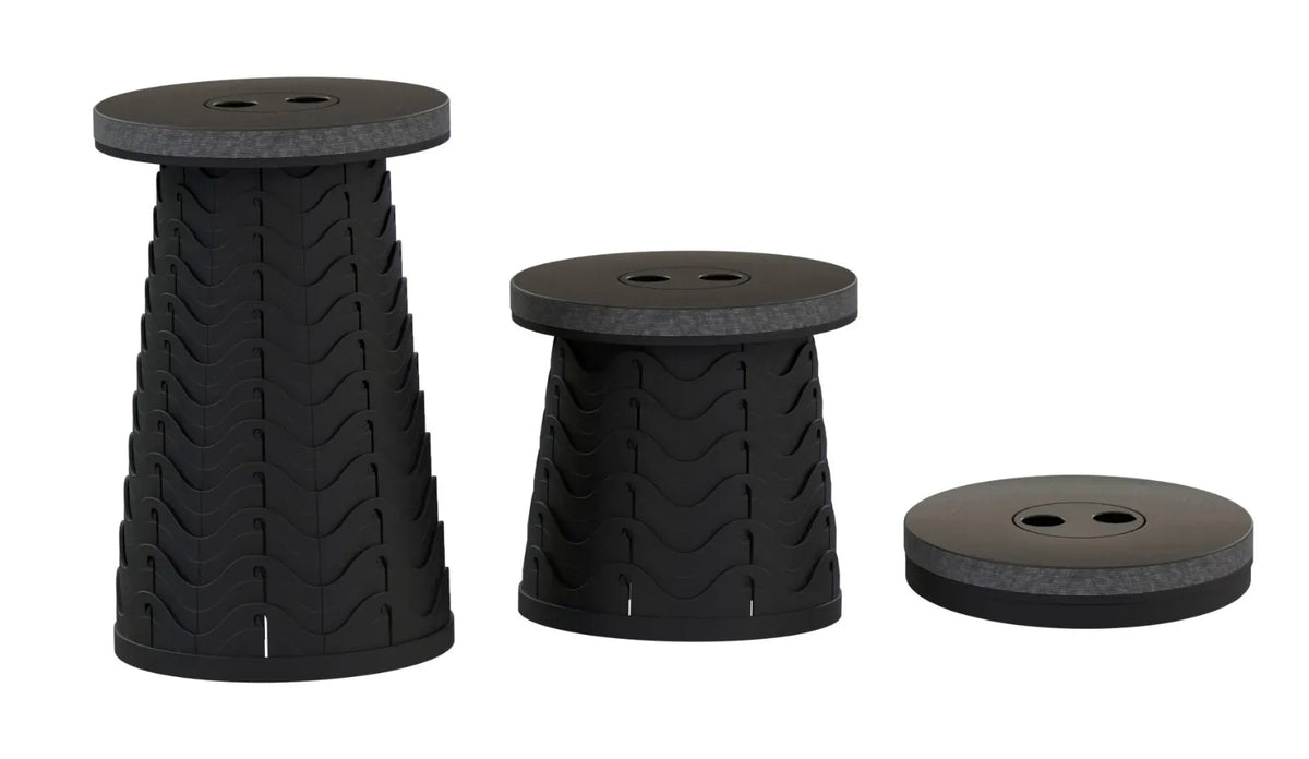 Green Lion 2 in 1 Foldable Table Stool Black – image 5