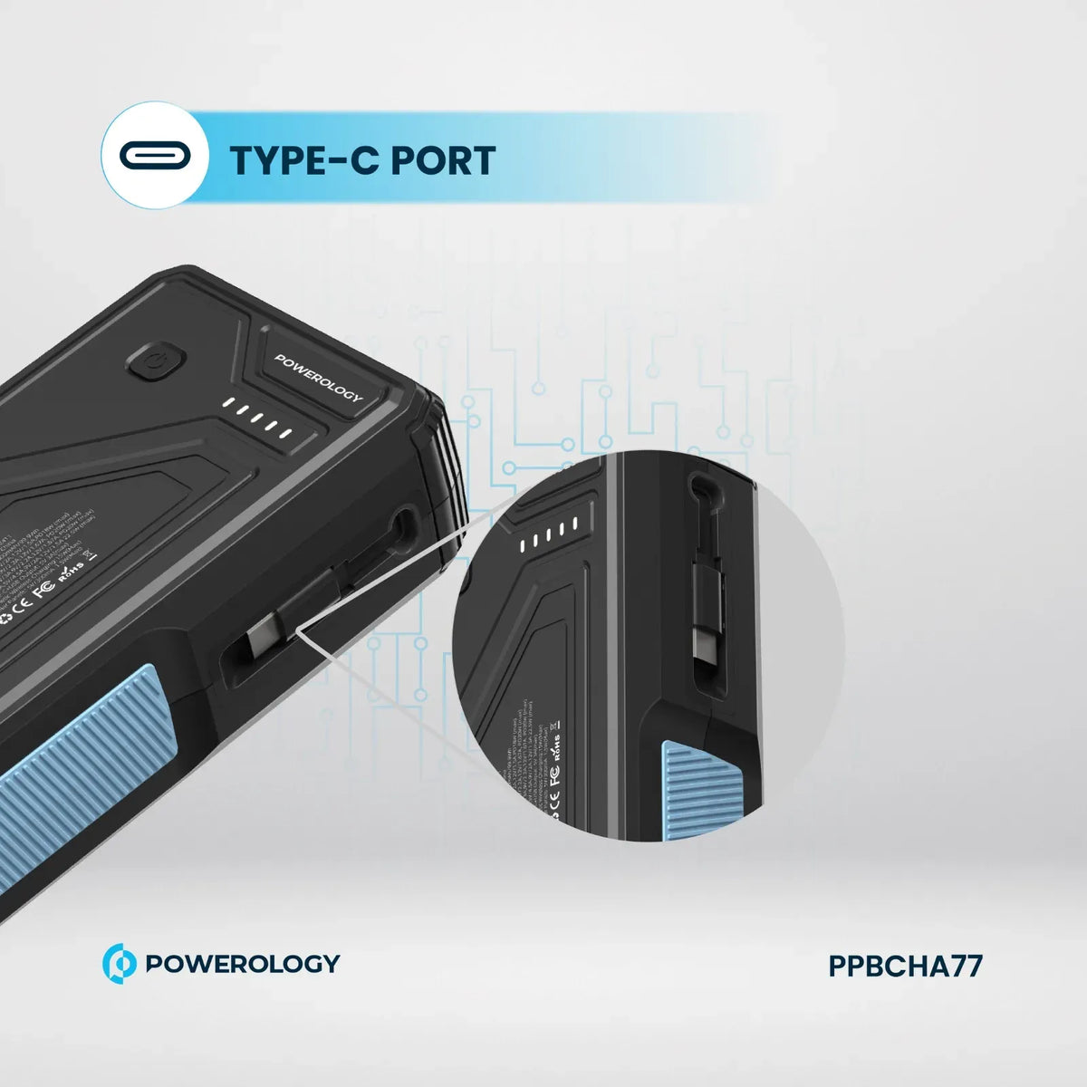 Powerology 27000mAh Solar Wireless Charging Power Bank Black – image 16