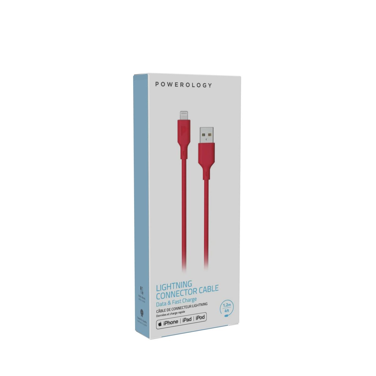 Powerology Basic Lightning Cable (1.2 M) - Red – image 2
