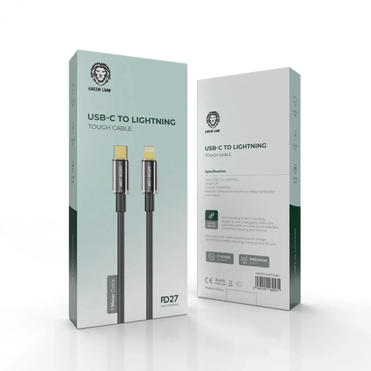 Green Lion Type-CTo Lightning Tough Cable(1 m) - Black – image 2