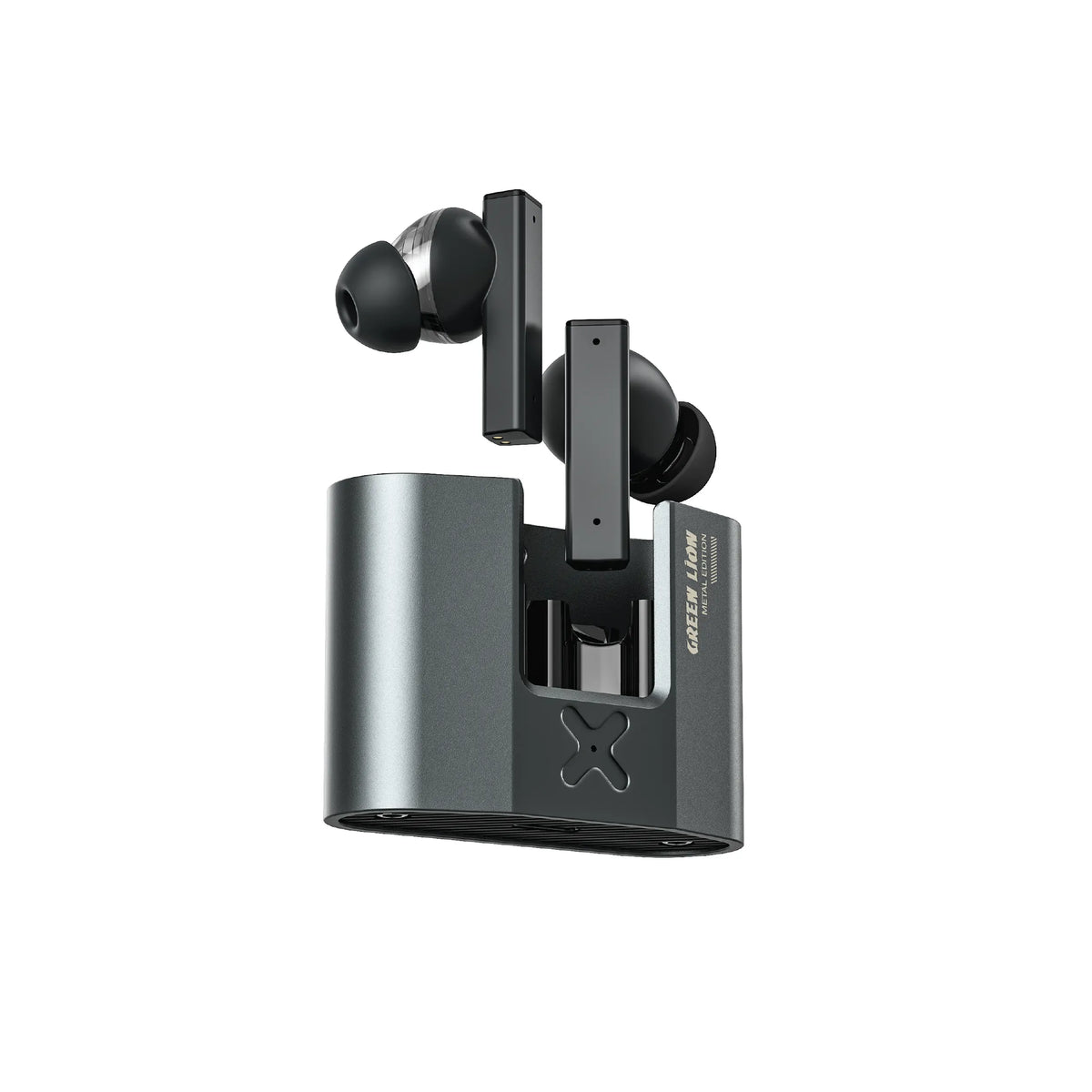 Green Lion Zinc X Metal Earbuds Tws with Anc Black – image 2