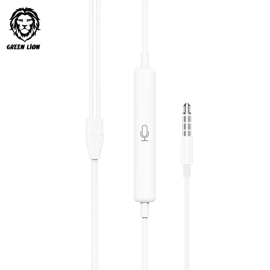Green Lion Stereo Earphone (1.2 m) - White