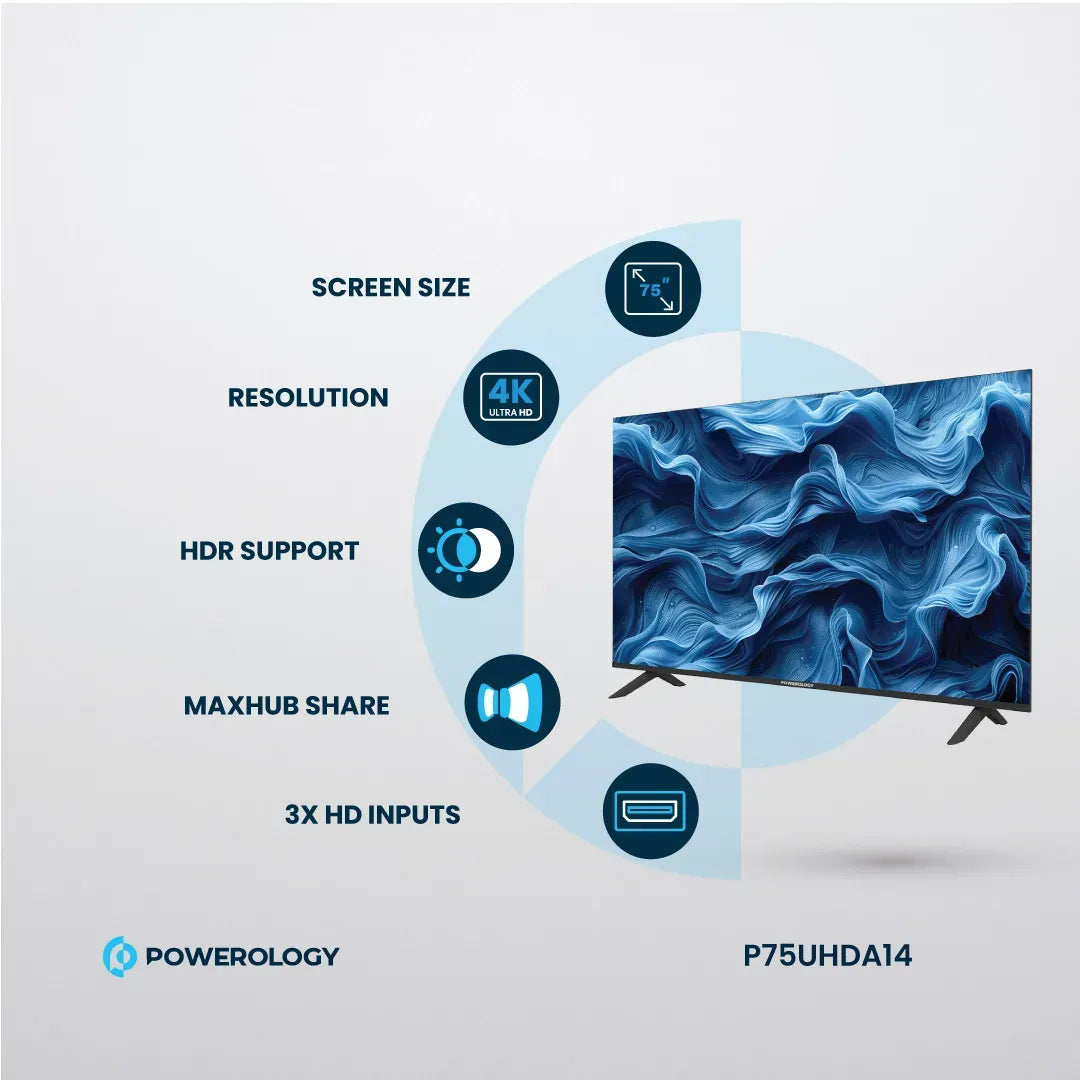 Powerology Android Smart TV 75 Black – image 17