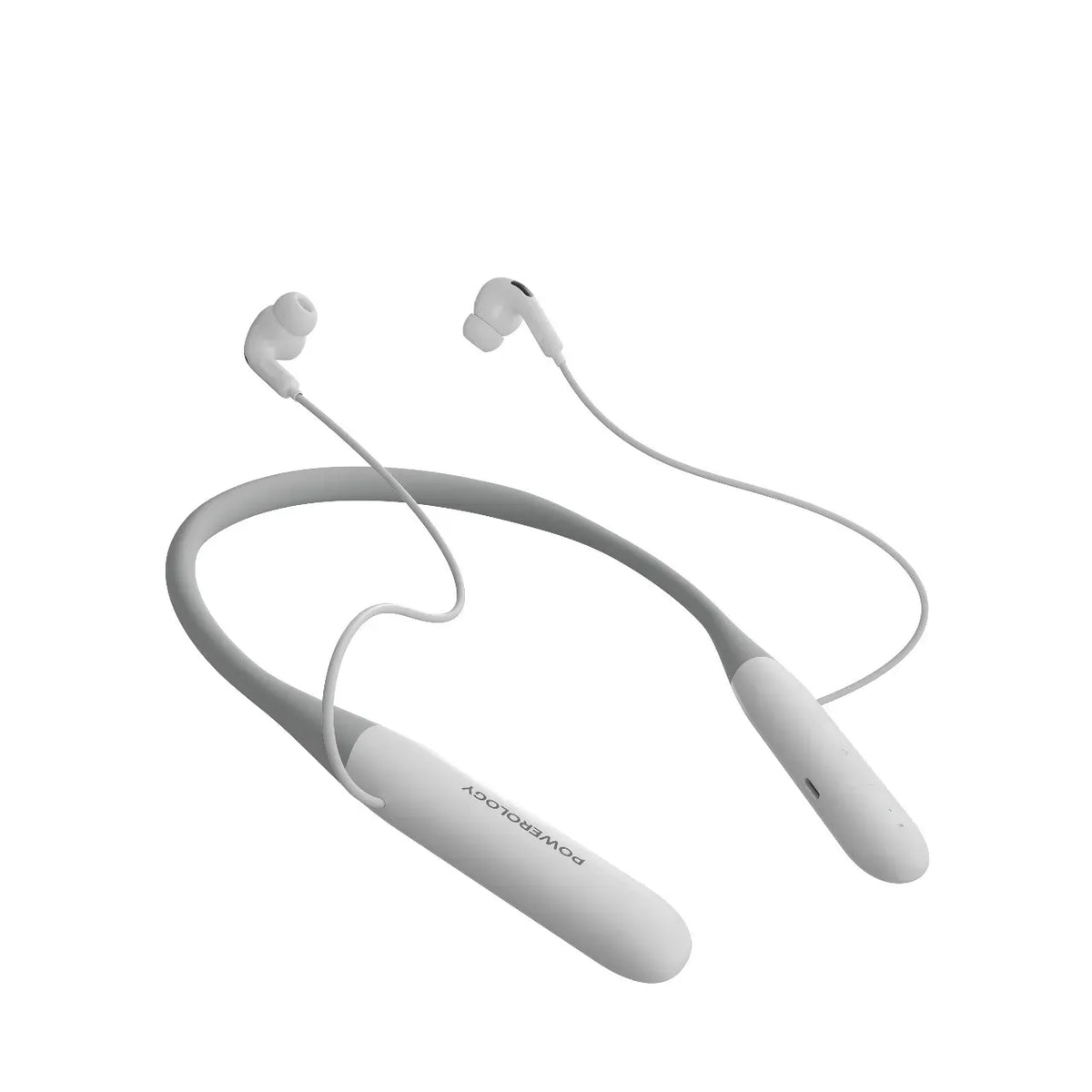 Powerology Toneflex ENC Wireless Neckband - White