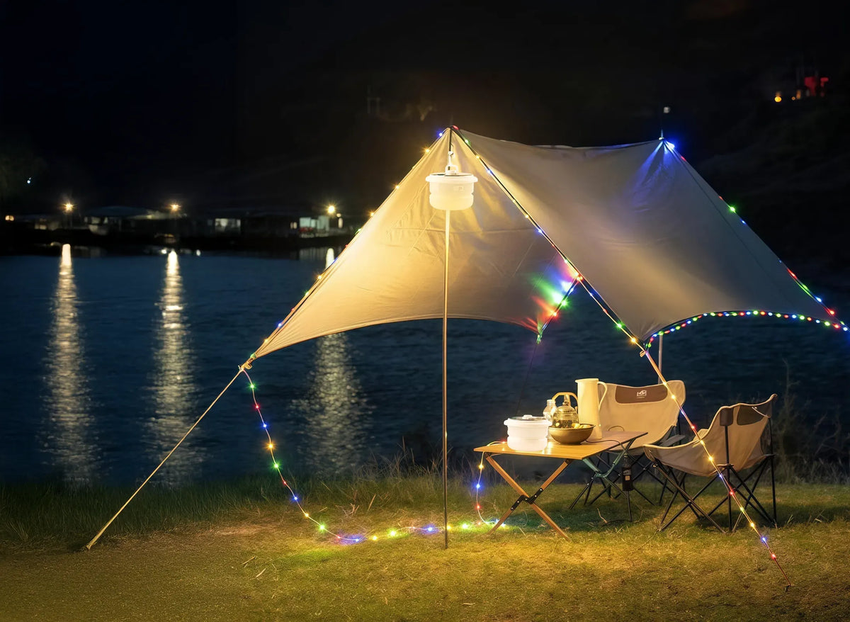 Green Lion Solar LED Lumex Camping Light Built in String Light White – image 8