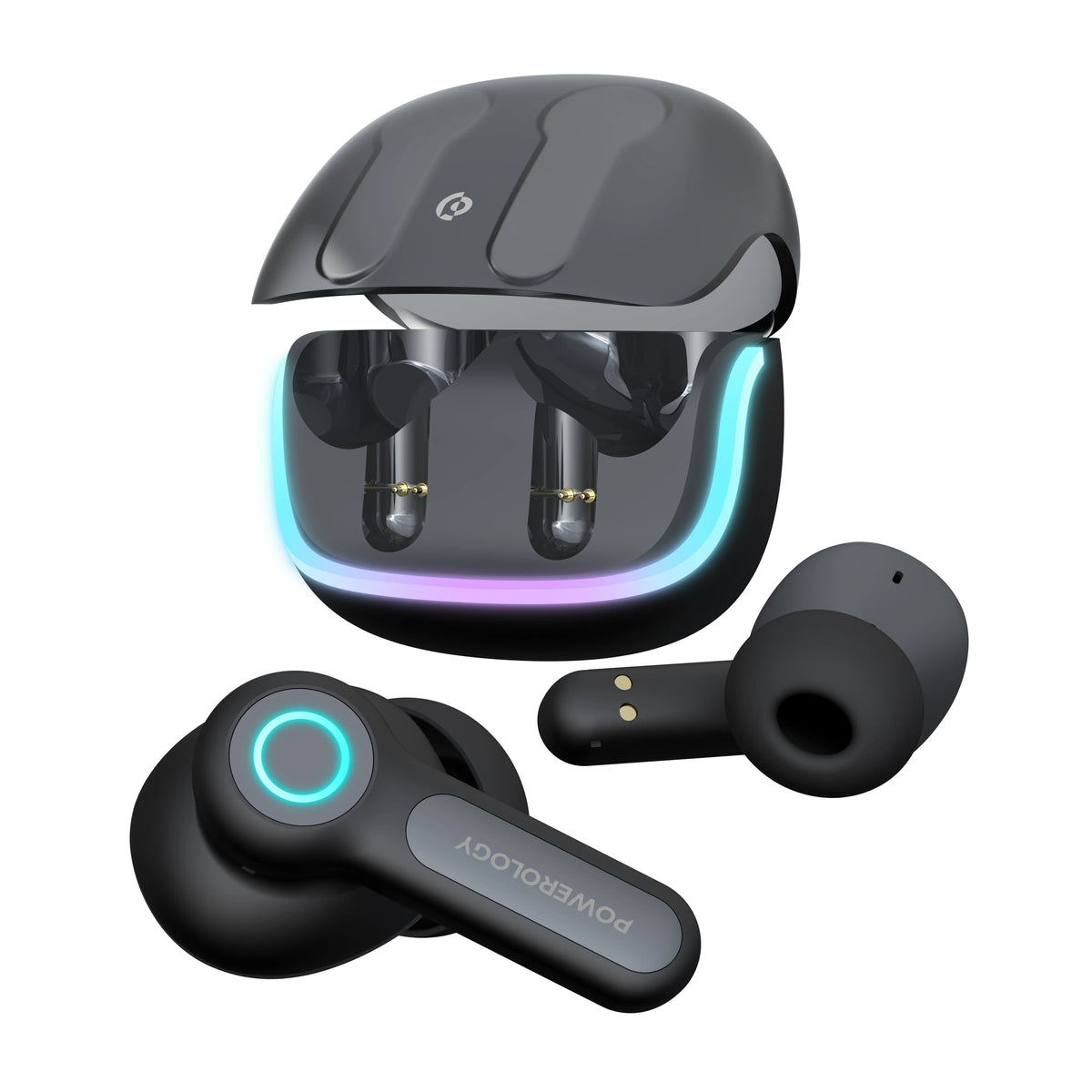 Powerology Quad ENCTrue- Wireless Buds - Black – image 3