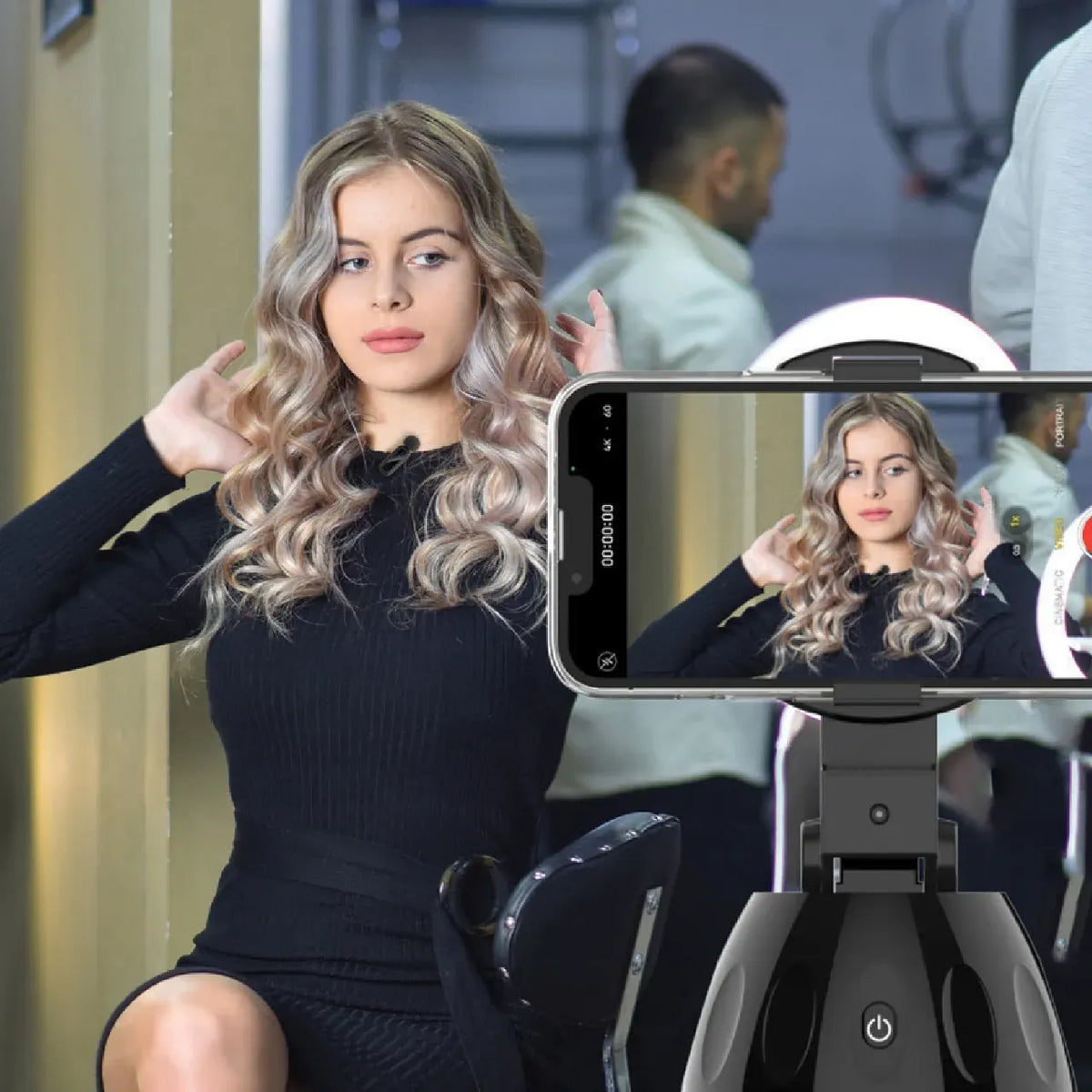 Green Lion Gm 89x 2 in 1 Wireless Microphone with Noise Cancellation Black – image 3
