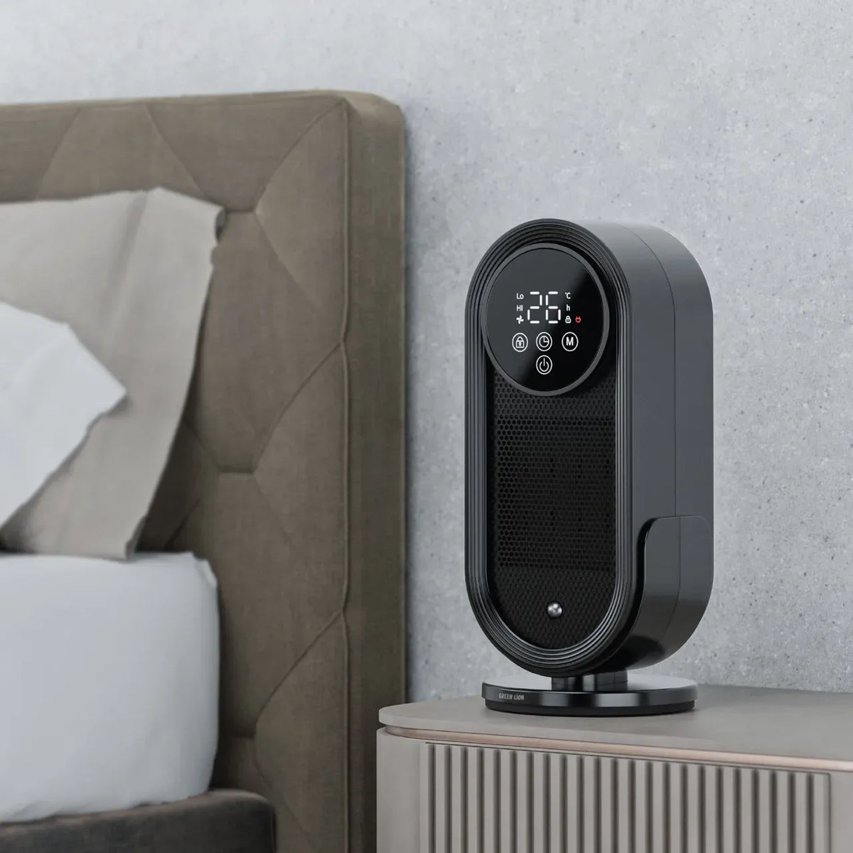 Green Lion Heater Litewith Remote Control 1500 W - Black – image 2