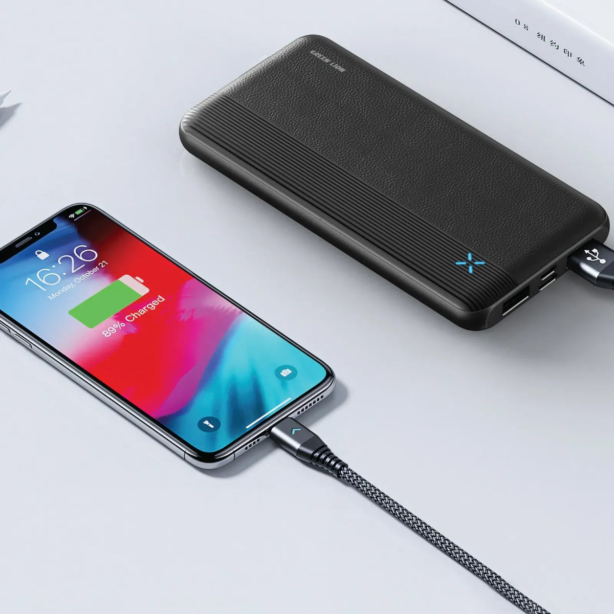 Green Lion Milos 10000mAh Power Bank Black – image 4