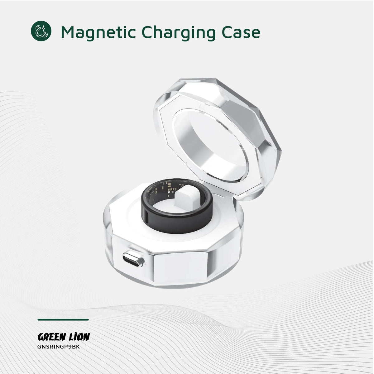 Green Lion Smart Ring Pro With Digital Display - Black – image 6