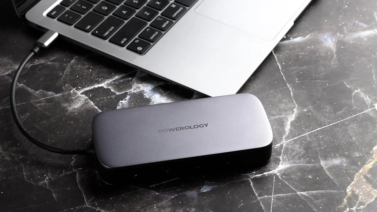 Powerology 512gb USB C Hub Ssd Drive All in One Connectivity Storage PD 100w Gray – image 10