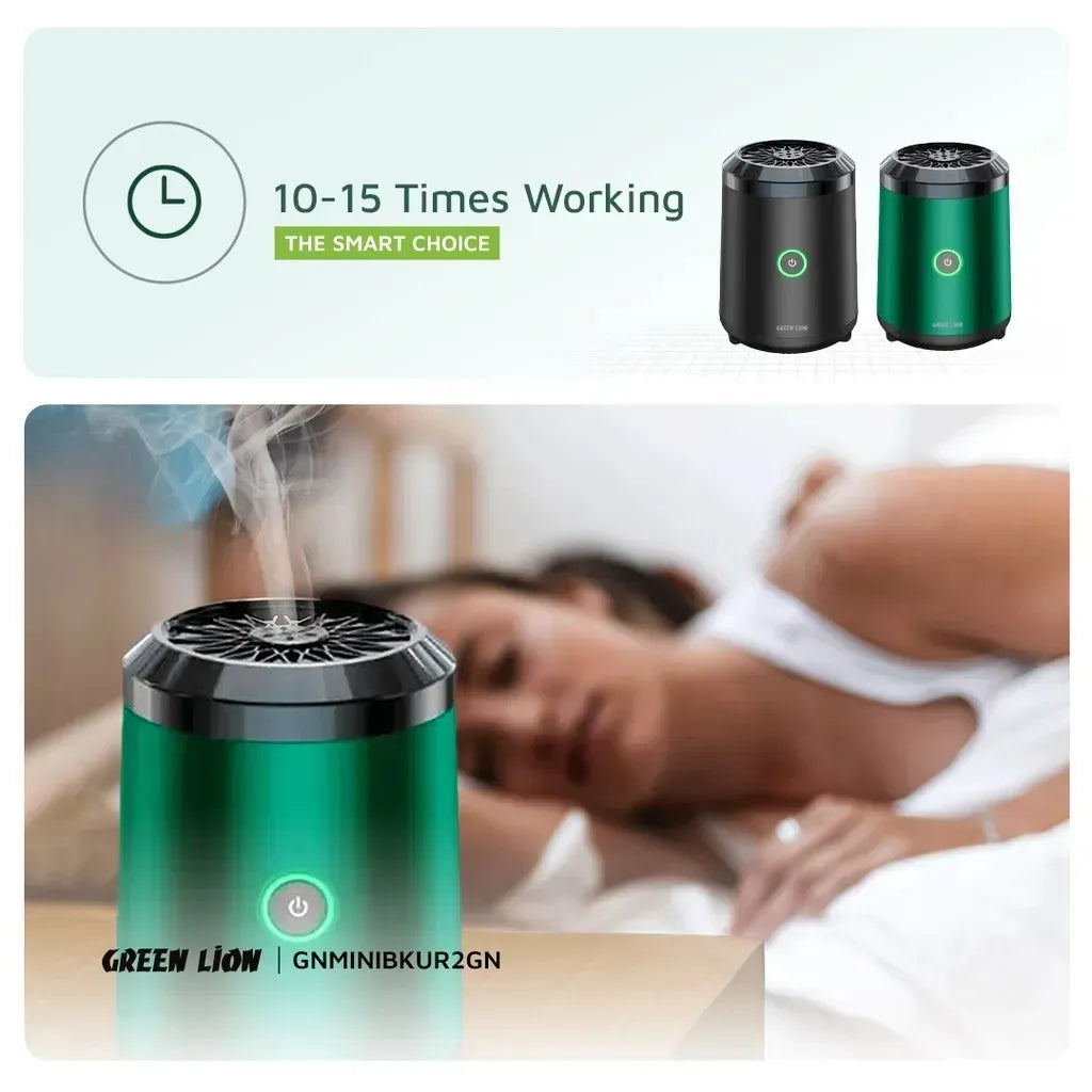 Green Lion Mini Bakhour 2 High Quality Incense Burner - Black – image 3