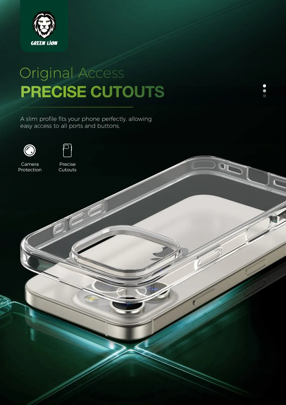 Green Lion Crystal Clear Case – image 10
