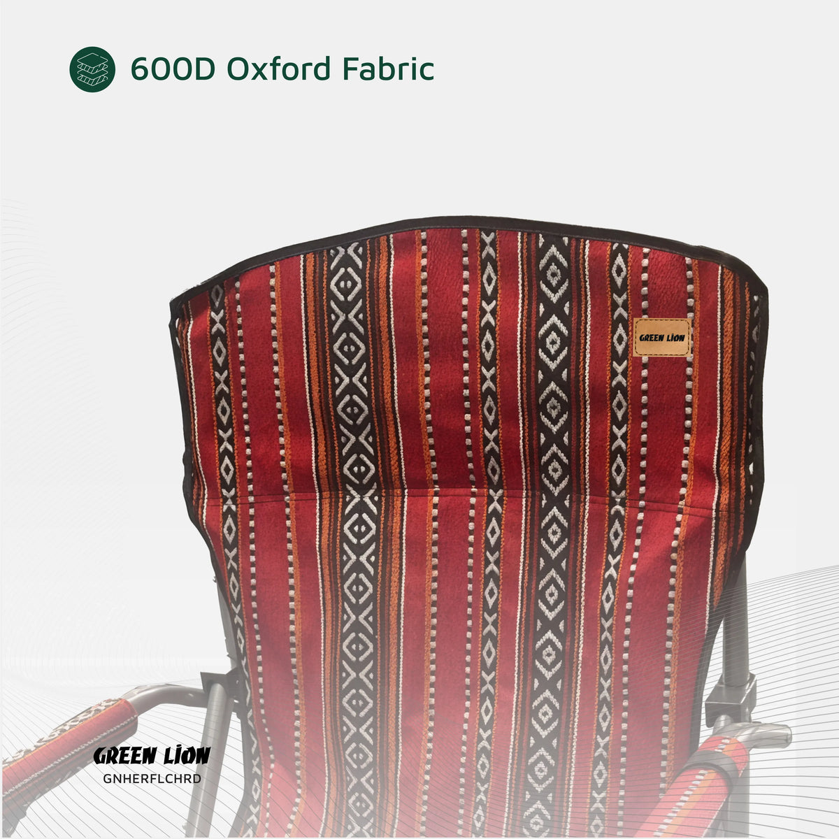 Green Lion Heritage Foldable Chair Red – image 10