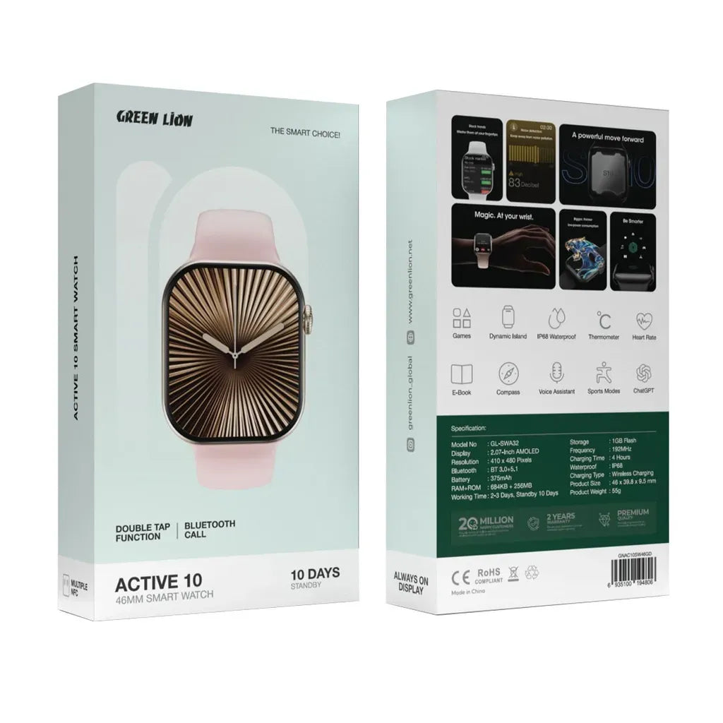 Green Lion Active 1046 MM Smart Watch - Gold – image 2