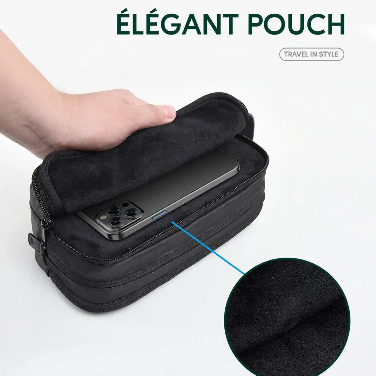 Green Lion Elegant Pouch - Black – image 6