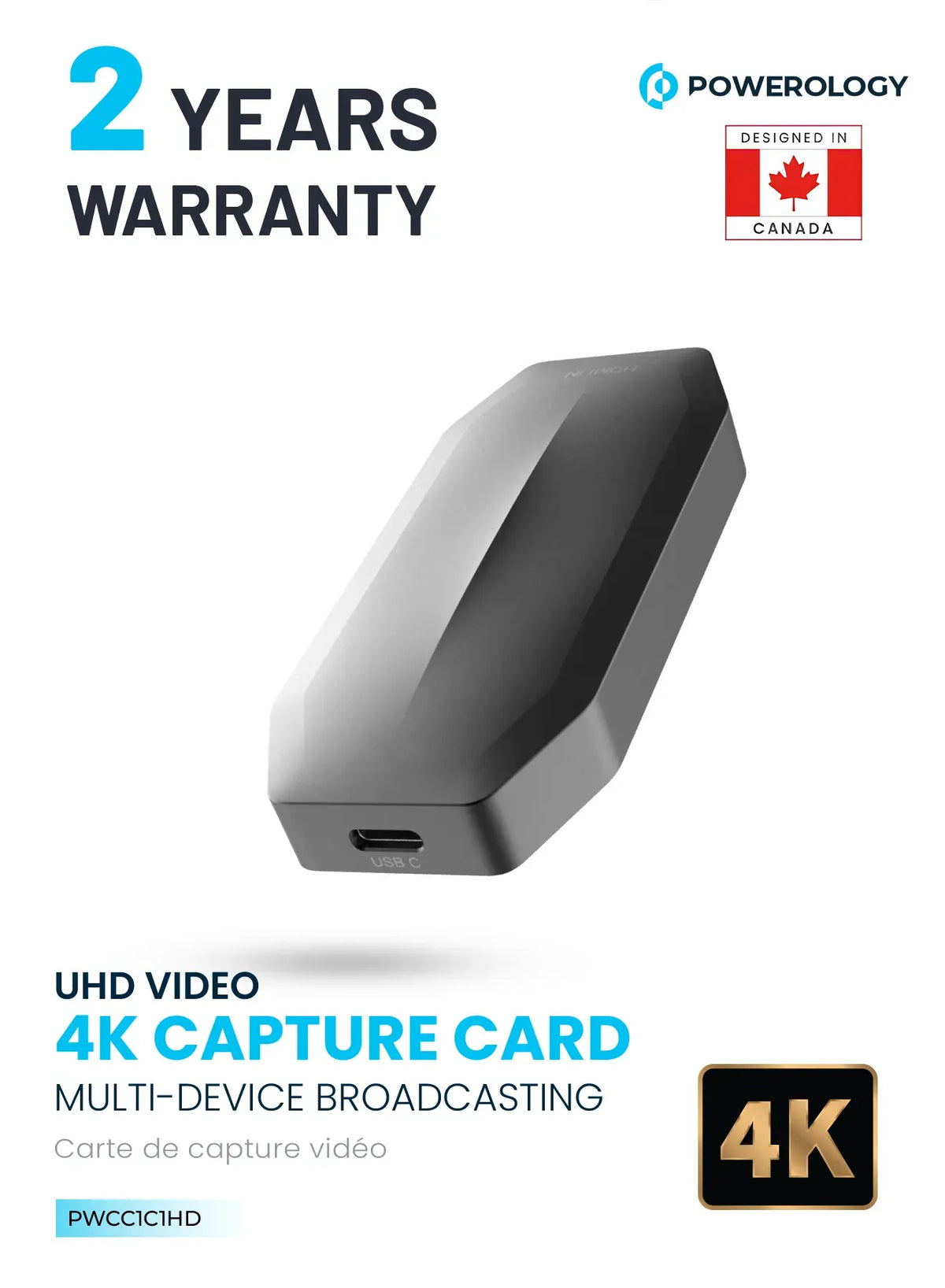 Powerology Capture Card 1 C 3 2 Gen1 Input 1 Hdmi 1 4 Support 4k 30hz – image 3