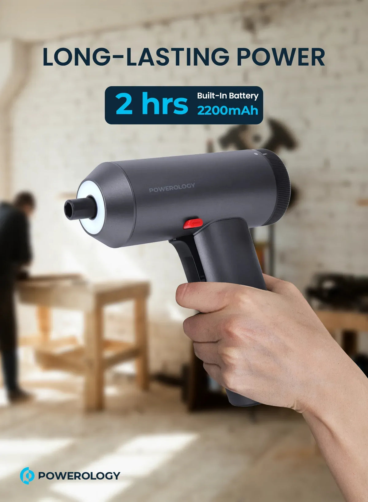 Powerology 30 Bits Electric Screwdriver Gun – image 6