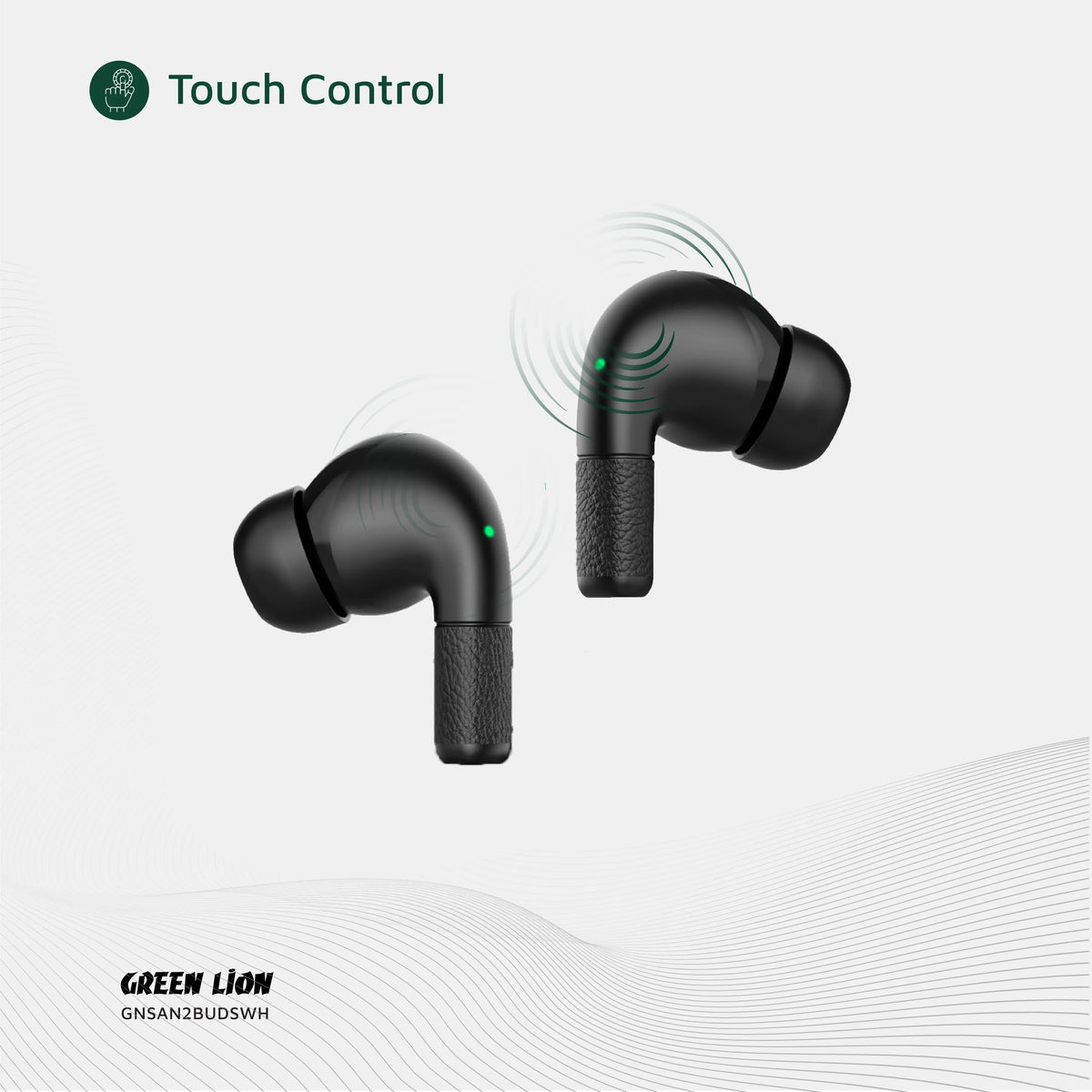 Green Lion Santorini 2-True Wireless Earbuds TWS - Black – image 15