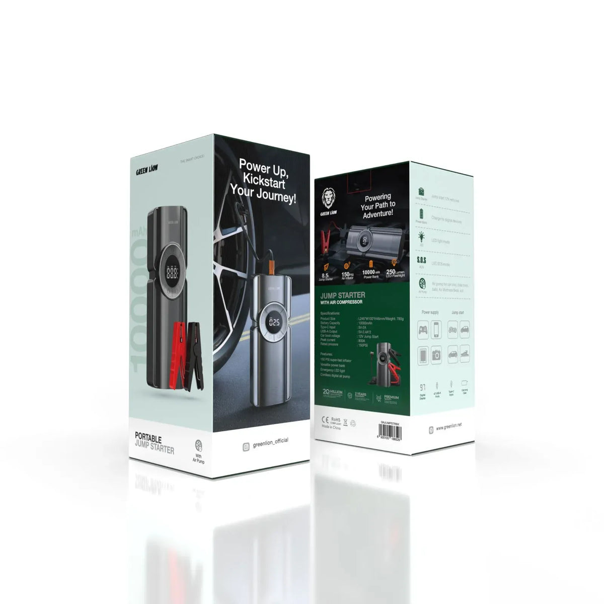 Green Lion Portable Jump Starter - Black – image 3