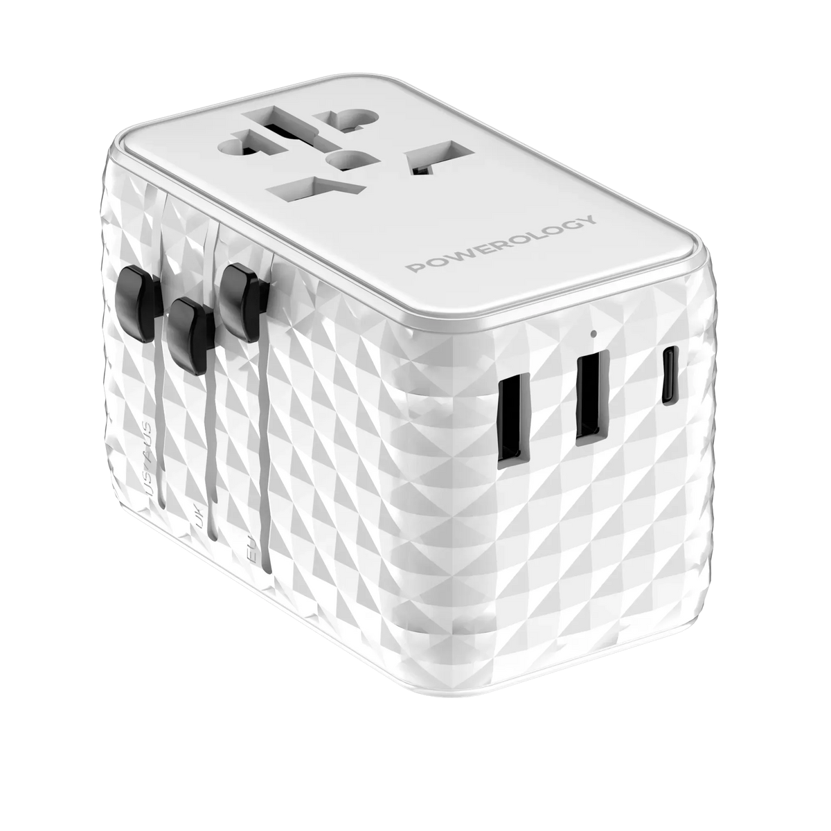 Powerology Ga N 20 W PDUniversal Adapter Retractable Type-CCable - White – image 5