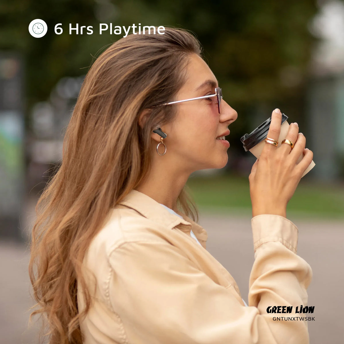 Green Lion Tune XTrue Wireless Earbuds - Black – image 12