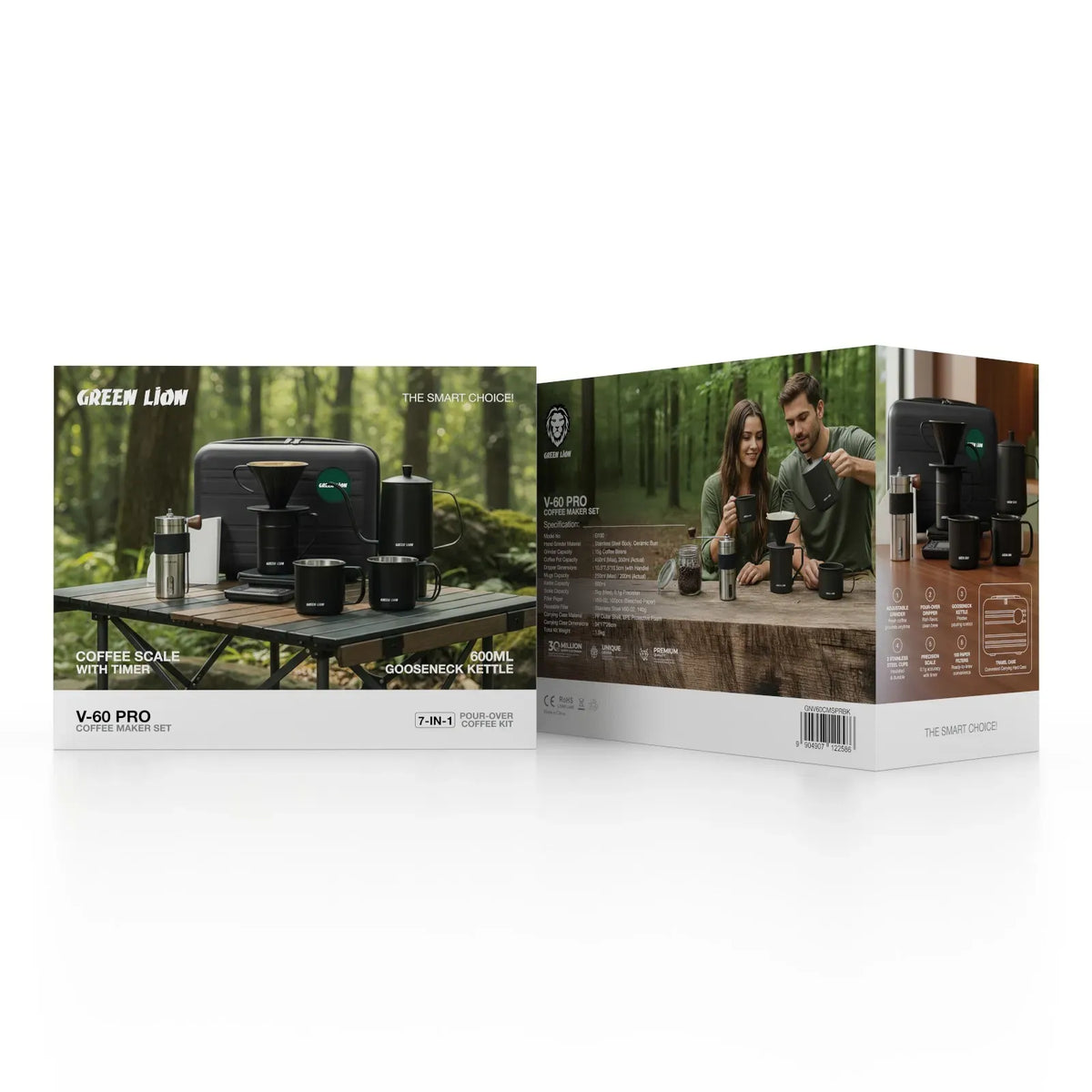 Green Lion V-60 PRO 7 in 1 Coffee Maker Set - Black – image 3