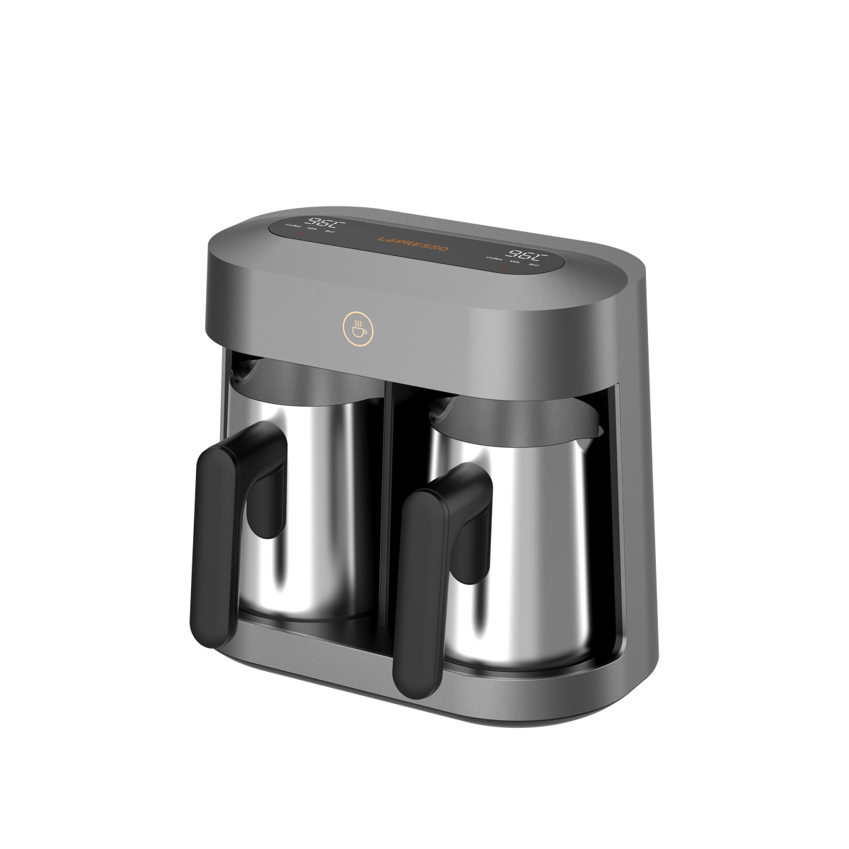 LePresso Cezvara Dual Cup Turkish Coffee Maker Gray – image 7