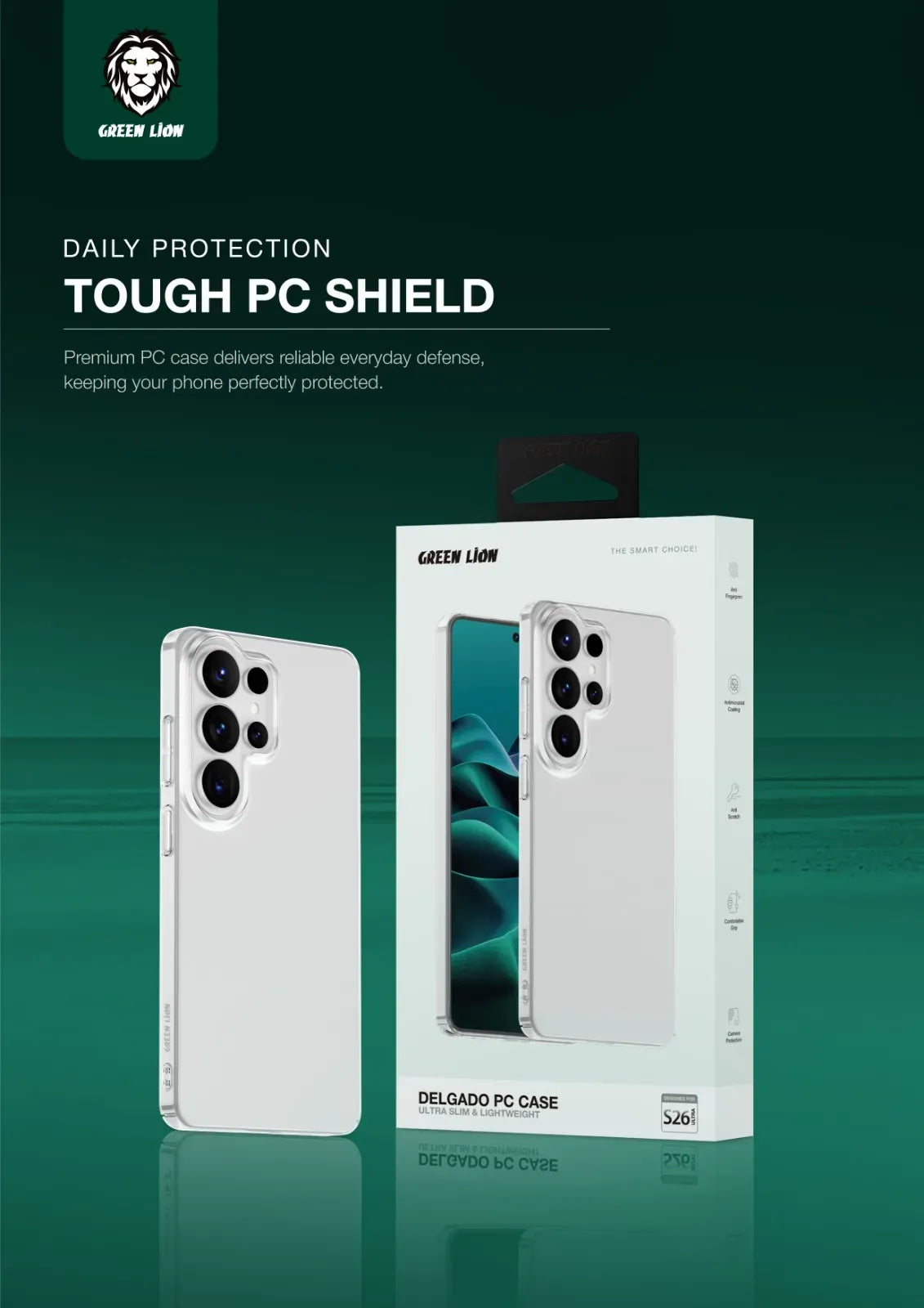Green Lion Delgado PCCase - Clear – image 8