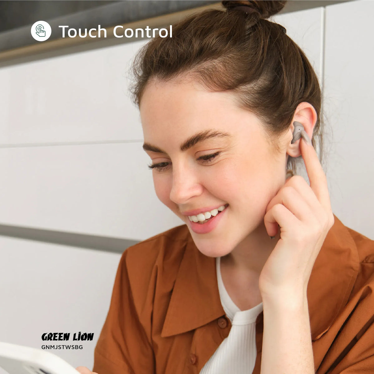 Green Lion Majestic True Wireless Earbuds Tws Beige – image 13