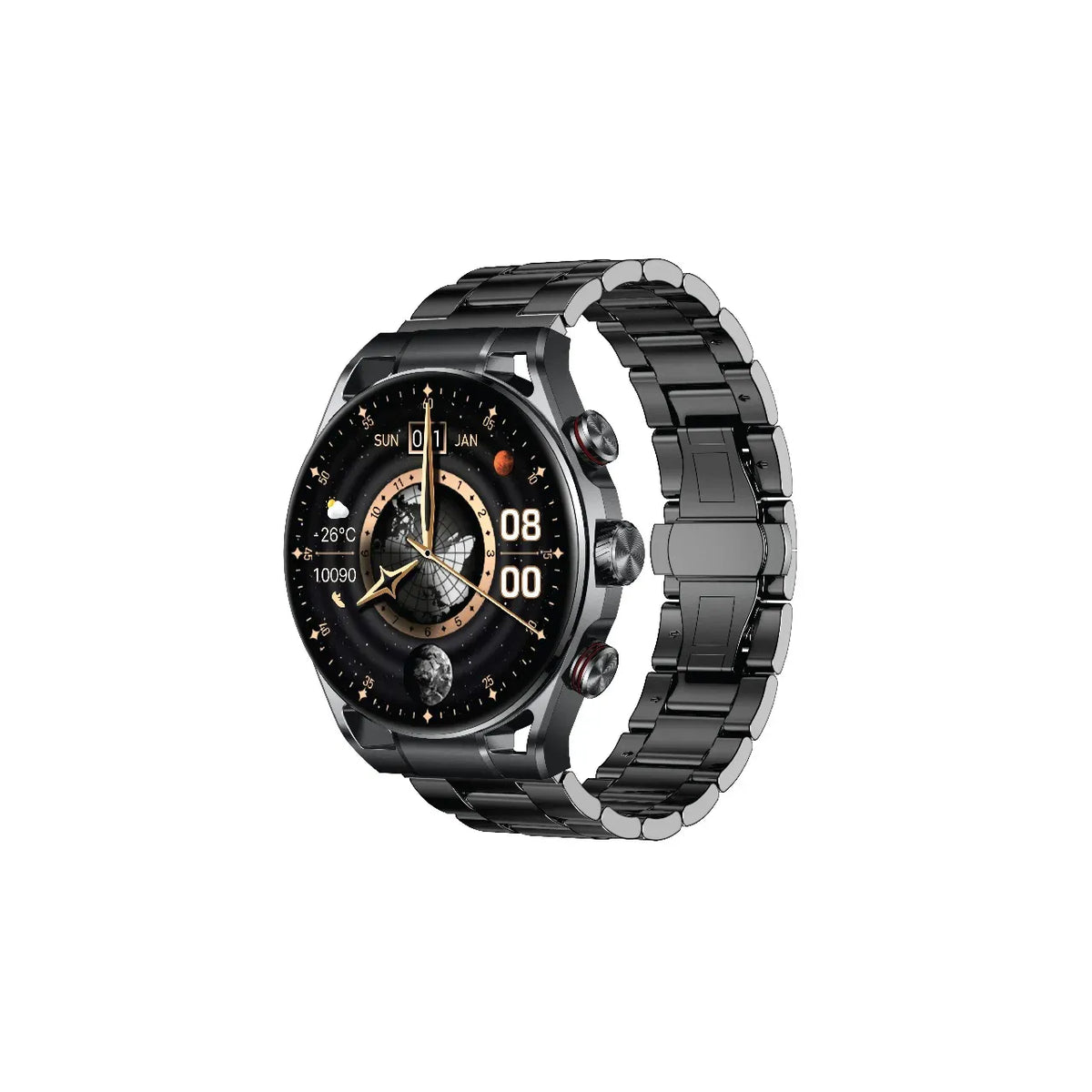 Green Lion Chrono Pro Smart Watch - Black