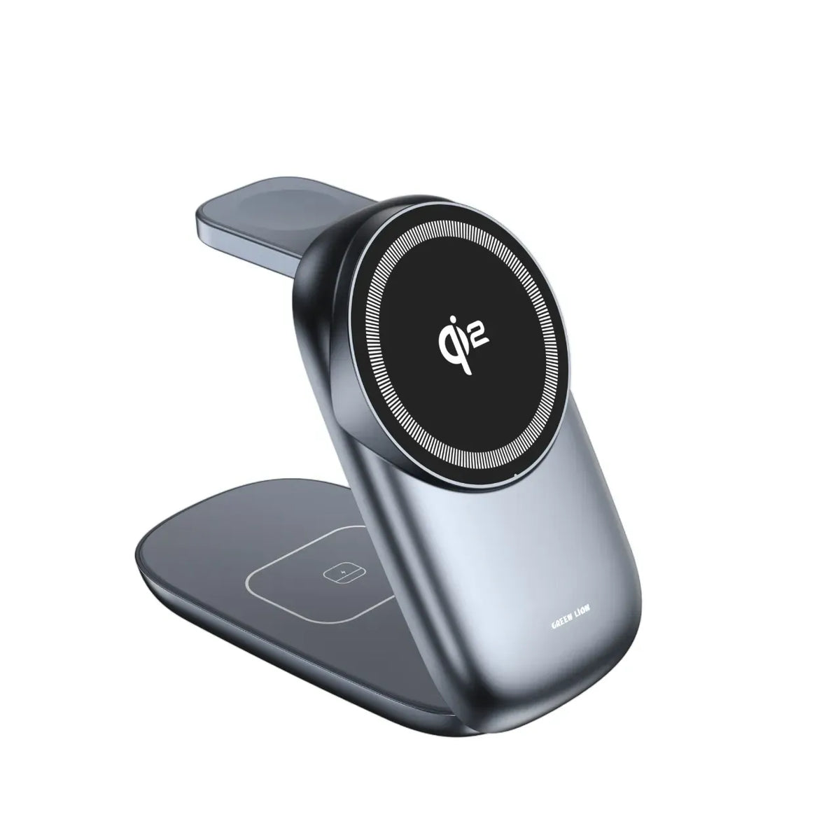 Green Lion 3 in 1 Magfold Wireless Charger Gray – image 3