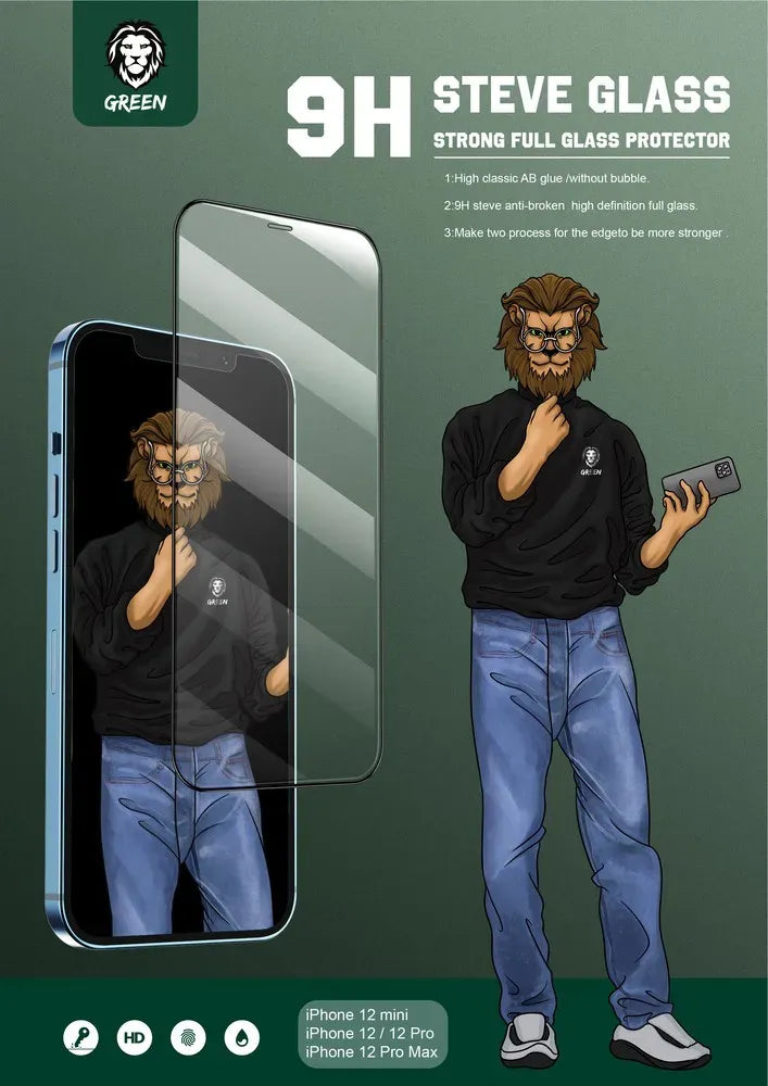 Green Lion 9h Steve Glass Strong Full Screen Protector for Iphone 11 Series – image 6