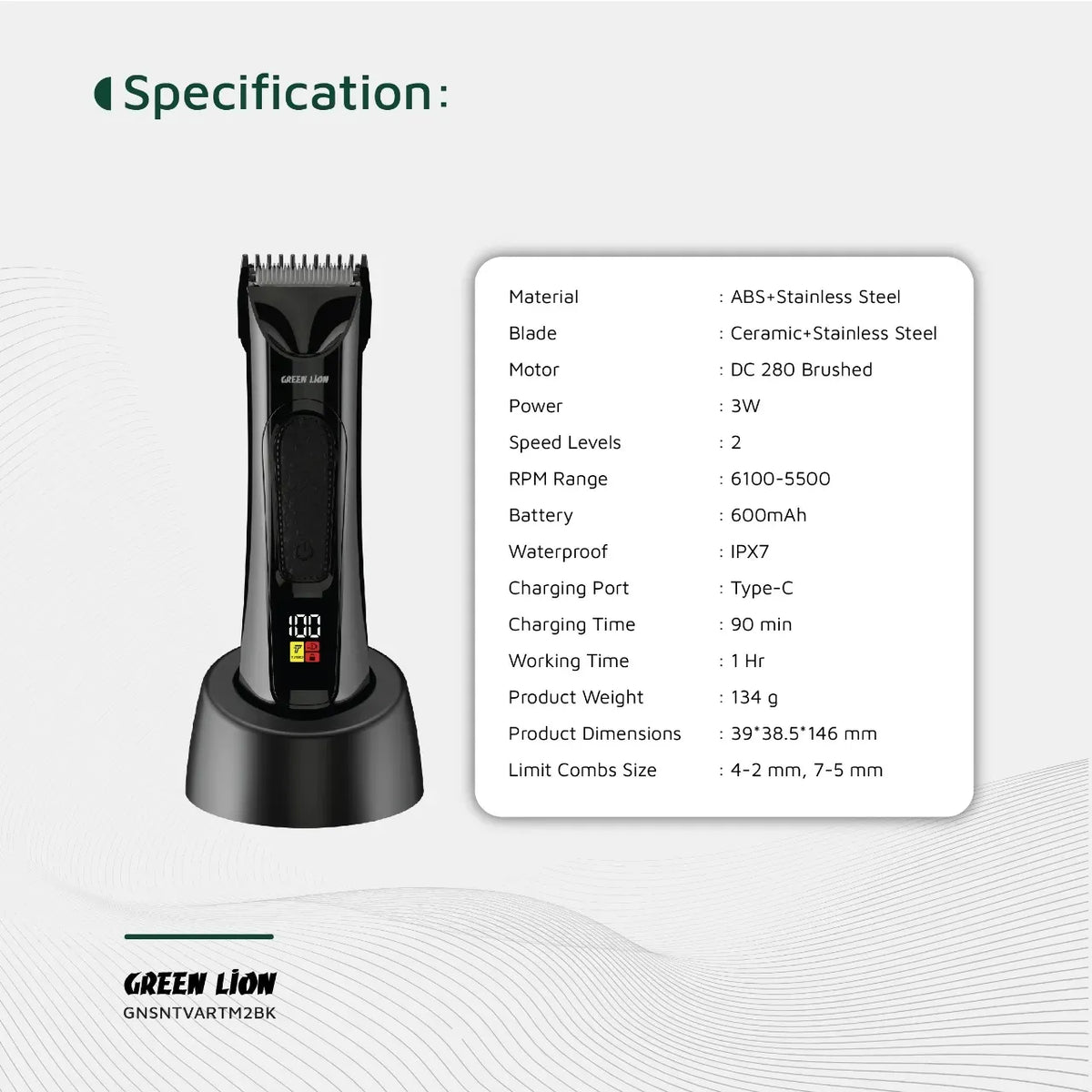 Green Lion Sensitive Area Trimmer 2 Black – image 8