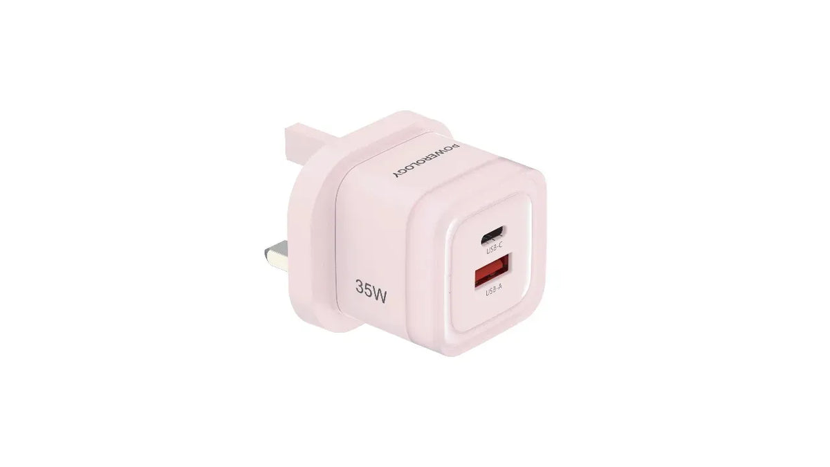 Powerology Dual-Port Fast Charging Adapter PD 35 W - Pink – image 3
